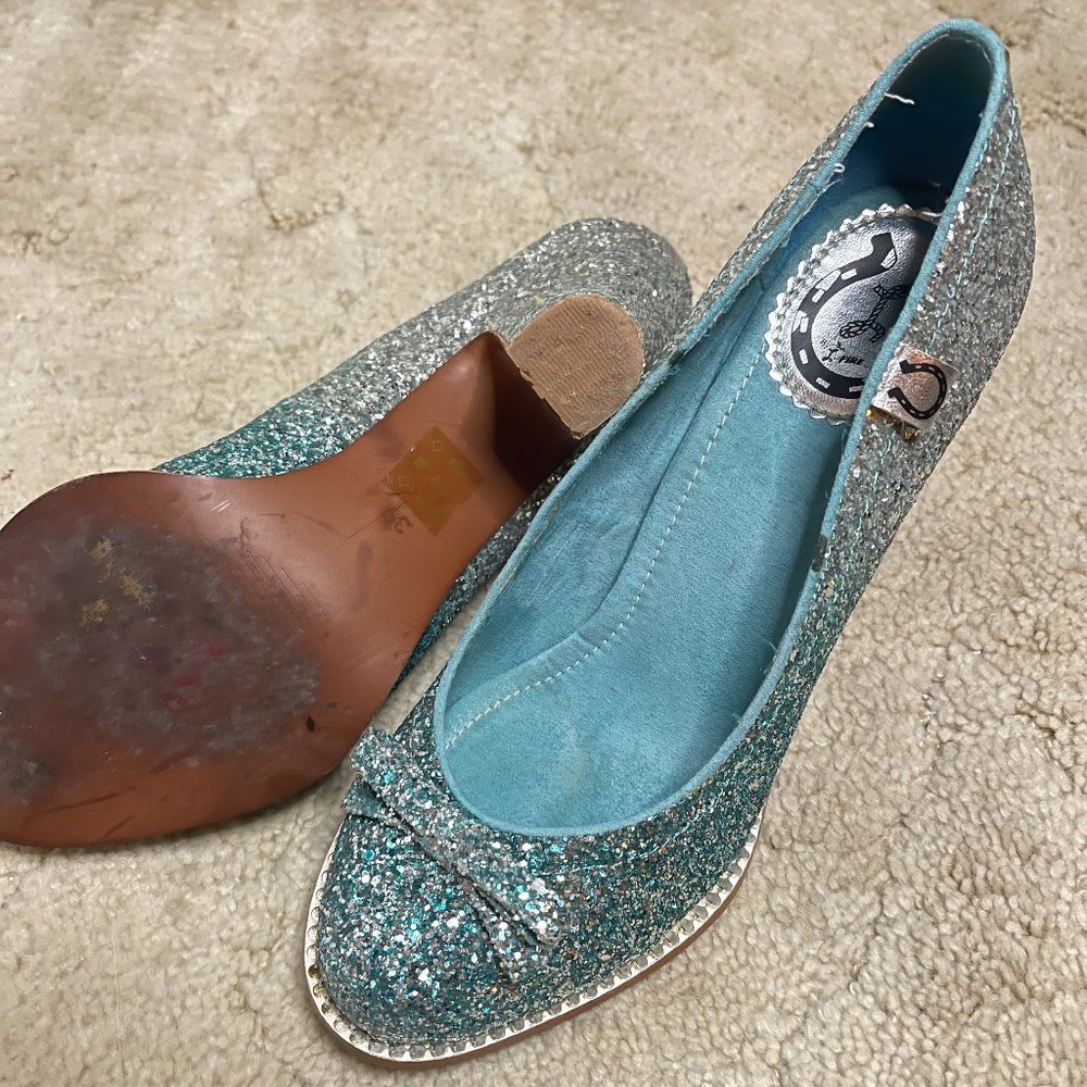Sparkly Blue Ombre Shoes